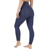 image:image90 Degree By Reflex Cotton High Waist Ankle Length Compression Leggings with Elastic Free WaistbandCelestial Navy W Pocket