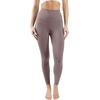 image:image90 Degree By Reflex Cotton Super High Waist Ankle Length Compression Leggings with Elastic Free Waistband  Deep Mocha