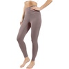 image:image90 Degree By Reflex Cotton Super High Waist Ankle Length Compression Leggings with Elastic Free Waistband  Deep Mocha