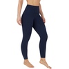 image:image90 Degree By Reflex High Waist Power Flex Tummy Control LeggingsBlackDark Navy