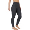 image:image90 Degree By Reflex High Waist Power Flex Tummy Control LeggingsBlackHeather Charcoal