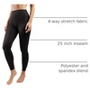 image:image90 Degree By Reflex High Waist Tummy Control Squat Proof Ankle Length Printed LeggingsLeopard Black Elastic Free