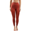 image:image90 Degree By Reflex High Waist Tummy Control Squat Proof Ankle Length Printed LeggingsLeopard Burnt Amber Elastic Free