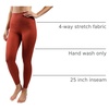 image:image90 Degree By Reflex High Waist Tummy Control Squat Proof Ankle Length Printed LeggingsLeopard Burnt Amber Elastic Free