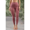 image:image90 Degree By Reflex High Waist Tummy Control Squat Proof Ankle Length Printed LeggingsSnake Rouge Blush Elastic Free