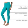 image:image90 Degree By Reflex Interlink Ribbed High Crossover Waist 78th Ankle LeggingBlue Grass