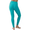 image:image90 Degree By Reflex Interlink Ribbed High Crossover Waist 78th Ankle LeggingBlue Grass