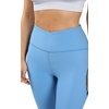 image:image90 Degree By Reflex Interlink Ribbed High Crossover Waist 78th Ankle LeggingDitch Denim