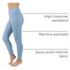 image:image90 Degree By Reflex Interlink Ribbed High Crossover Waist 78th Ankle LeggingDitch Denim
