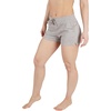 image:image90 Degree By Reflex Lightweight Lounge Heather Shorts Drawstring Casual Summer Sleep Short Shorts for WomenHeather Satellite