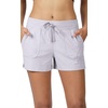 image:image90 Degree By Reflex Lightweight Lounge Shorts  Casual Summer Jersey Shorts for Women  2 Pack  Heather Chalk VioletHeather Charcoal  1X
