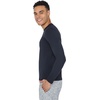 image:image90 Degree By Reflex Mens Dry Fit Soft Crew Neck Long Sleeve Shirt Fitted TopBlack