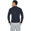 image:image90 Degree By Reflex Mens Dry Fit Soft Crew Neck Long Sleeve Shirt Fitted TopBlack