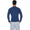 image:image90 Degree By Reflex Mens Dry Fit Soft Crew Neck Long Sleeve Shirt Fitted TopDark Navy