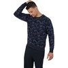 image:image90 Degree By Reflex Mens Terry Brushed Long Sleeve TopCamo Navy