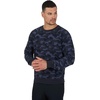 image:image90 Degree By Reflex Mens Terry Brushed Long Sleeve TopCamo Navy