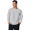 image:image90 Degree By Reflex Mens Terry Brushed Long Sleeve TopHeather Grey