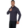 image:image90 Degree By Reflex Soft Half Zip Pullover Long Sleeve Workout Running Shirt for MenNavy WPocket