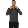 image:image90 Degree By Reflex Soft Half Zip Pullover Long Sleeve Workout Running Shirt for MenOlive WPocket