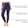 image:image90 Degree By Reflex Squat Proof High Waist Interlink Leggings for WomenDark Navy