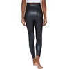image:image90 Degree By Reflex Super High Waist High Shine Faux Leather Fleece Lined Elastic Free Ankle Leggings2 Pack BlackDark Navy