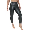 image:image90 Degree By Reflex Super High Waist High Shine Faux Leather Fleece Lined Elastic Free Ankle LeggingsBlack Olive Elastic Free