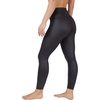 image:image90 Degree By Reflex Womens Faux Leather Leggings Matte High Waisted High Shine Faux Leather Ankle LeggingsBlack
