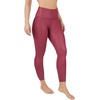 image:image90 Degree By Reflex Womens Faux Leather Leggings Matte High Waisted High Shine Faux Leather Ankle LeggingsRouge