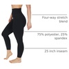 image:image90 Degree By Reflex Womens High Waist Ankle Length LeggingsClassic Black