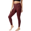 image:image90 Degree By Reflex Womens High Waist Squat Proof Ankle Length Printed LeggingsCracked Maroonish
