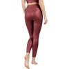 image:image90 Degree By Reflex Womens High Waist Squat Proof Ankle Length Printed LeggingsCracked Windsor Wine