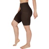 image:image90 Degree By Reflex Womens High Waisted Biker Shorts with Side Pockets Workout Shorts 5 7 9Chocolate Torte 9
