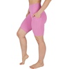 image:image90 Degree By Reflex Womens High Waisted Biker Shorts with Side Pockets Workout Shorts 5 7 9Opera Mauve 9