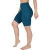 image:image90 Degree By Reflex Womens High Waisted Biker Shorts with Side Pockets Workout Shorts 5 7 9Reflecting Pond 9