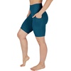 image:image90 Degree By Reflex Womens High Waisted Biker Shorts with Side Pockets Workout Shorts 5 7 9Reflecting Pond 9