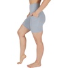 image:image90 Degree By Reflex Womens High Waisted Biker Shorts with Side Pockets Workout Shorts 5 7 9Weathervane 7