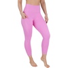 image:image90 Degree By Reflex Womens High Waisted Capri Legging Side Pocket Squat Proof Gym Workout Yoga PantOpera Mauve