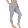image:image90 Degree By Reflex Womens High Waisted Capri Legging Side Pocket Squat Proof Gym Workout Yoga PantWeathervane