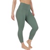 image:image90 Degree By Reflex Womens High Waisted Leggings Capri Workout Yoga PantsBay Leaf