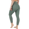 image:image90 Degree By Reflex Womens High Waisted Workout Capri Leggings Squat Proof Workout Yoga CaprisBay Leaf