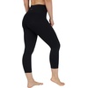 image:image90 Degree By Reflex Womens Power Flex Capri High Waisted Sculpting Legging  Black  XS