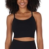 image:image90 Degree By Reflex Womens Seamless Cami Longline Bra  Round Neck Workout Racerback Tank Top2pk  Bering Sea  Black