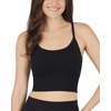 image:image90 Degree By Reflex Womens Seamless Cami Longline Bra  Round Neck Workout Racerback Tank Top2pk  Black  Black