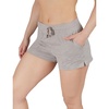 image:image90 Degree By Reflex Lightweight Lounge Heather Shorts Drawstring Casual Summer Sleep Short Shorts for WomenHeather Satellite