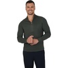 image:image90 Degree By Reflex Soft Half Zip Pullover Long Sleeve Workout Running Shirt for MenOlive WPocket
