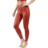 image:image90 Degree By Reflex Womens High Waist Squat Proof Ankle Length Printed LeggingsCracked Fired Brick