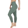 image:image90 Degree By Reflex Womens High Waisted Workout Capri Leggings Squat Proof Workout Yoga CaprisBay Leaf
