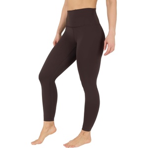 image:image90 Degree By Reflex High Waist Power Flex Tummy Control LeggingsChocolate Mousse