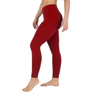 image:image90 Degree By Reflex High Waist Power Flex Tummy Control LeggingsSangria