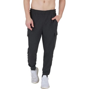 image:image90 Degree By Reflex Mens Fleece Jogger Soft Workout Pant with Side and Cargo PocketsBlack W Cargo Pocket